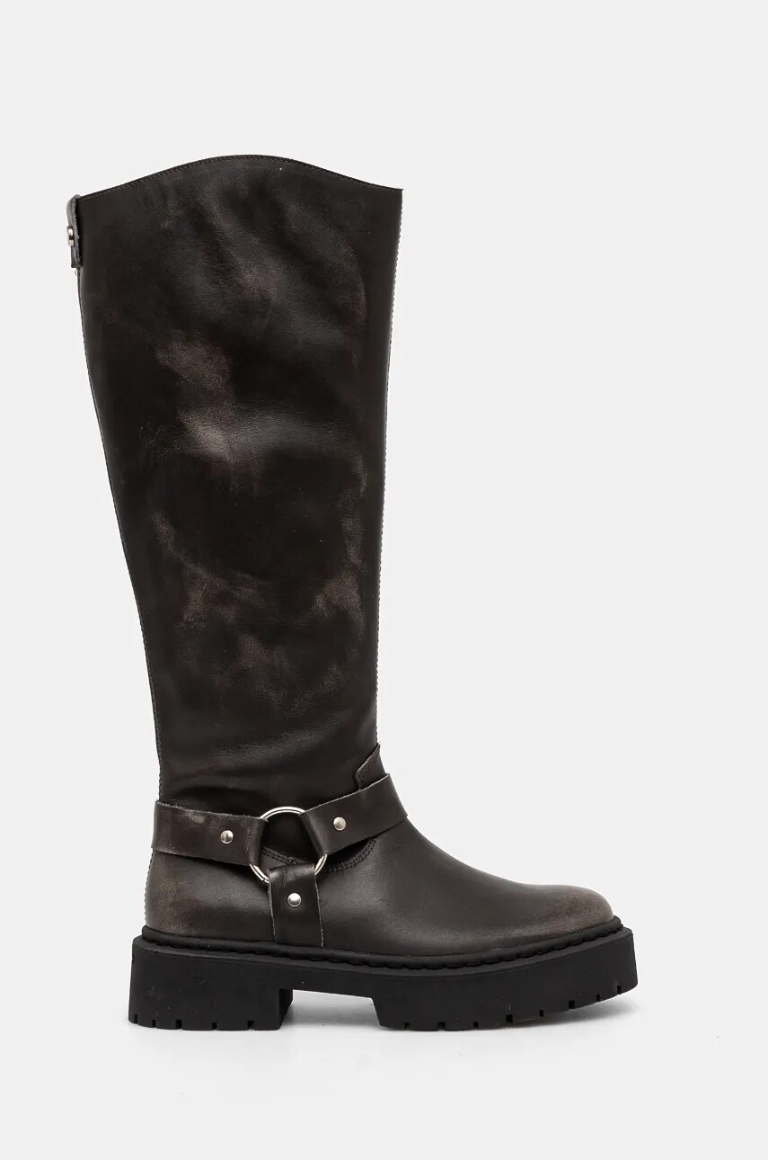 Чоботи Steve Madden Glimmer жіночі колір коричневий на плоскому ходу SM11003331