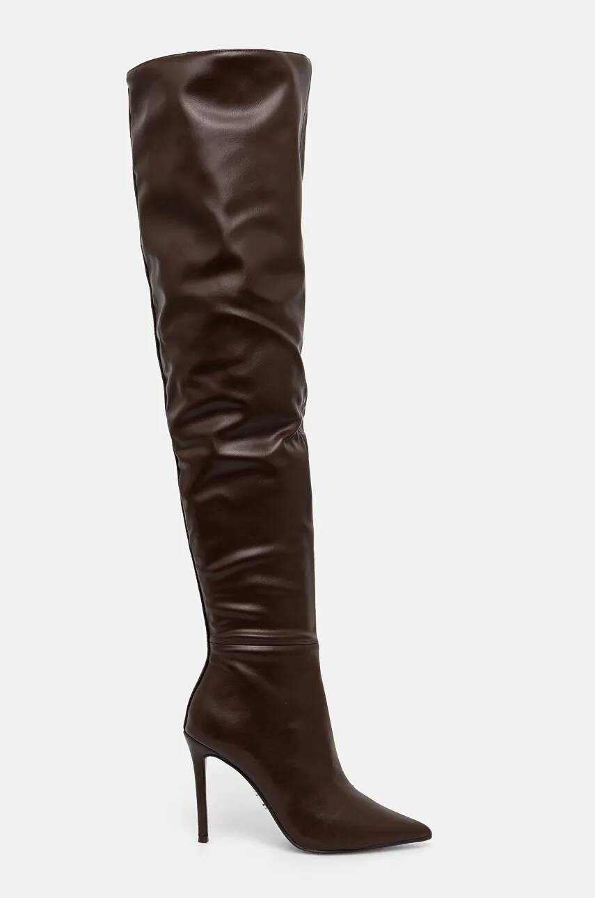 Чоботи Steve Madden Epic жіночі колір коричневий на шпильці SM11003361