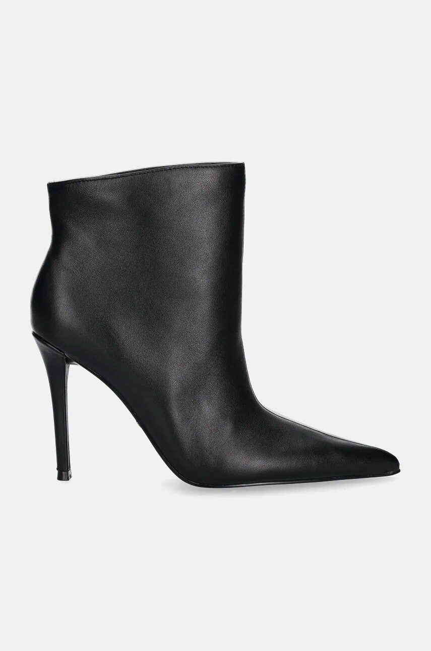 Шкіряні черевики Steve Madden Sentinel жіночі колір чорний на шпильці SM11003451