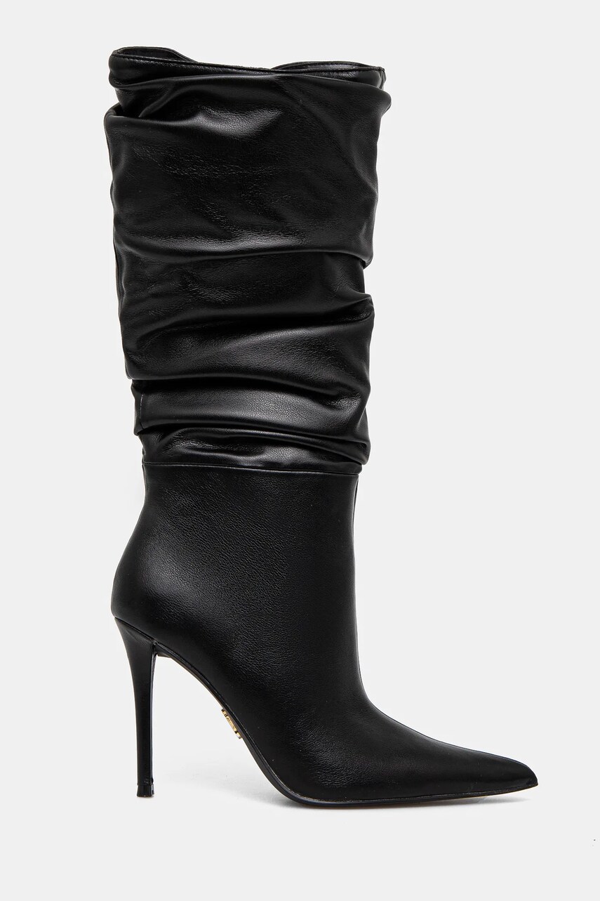 Чоботи Steve Madden Schmooze жіночі колір чорний на шпильці SM11003453