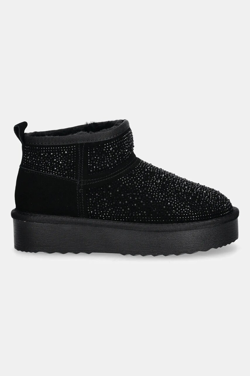 Замшеві чоботи Steve Madden Clydes колір чорний SM11003465