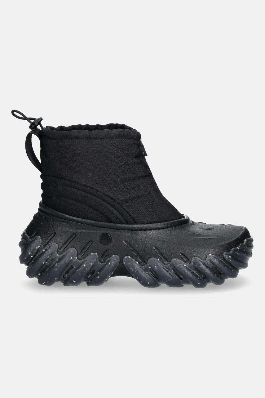 Черевики Crocs Echo Boot Z Shield жіночі колір чорний на плоскому ходу злегка утеплена 210315