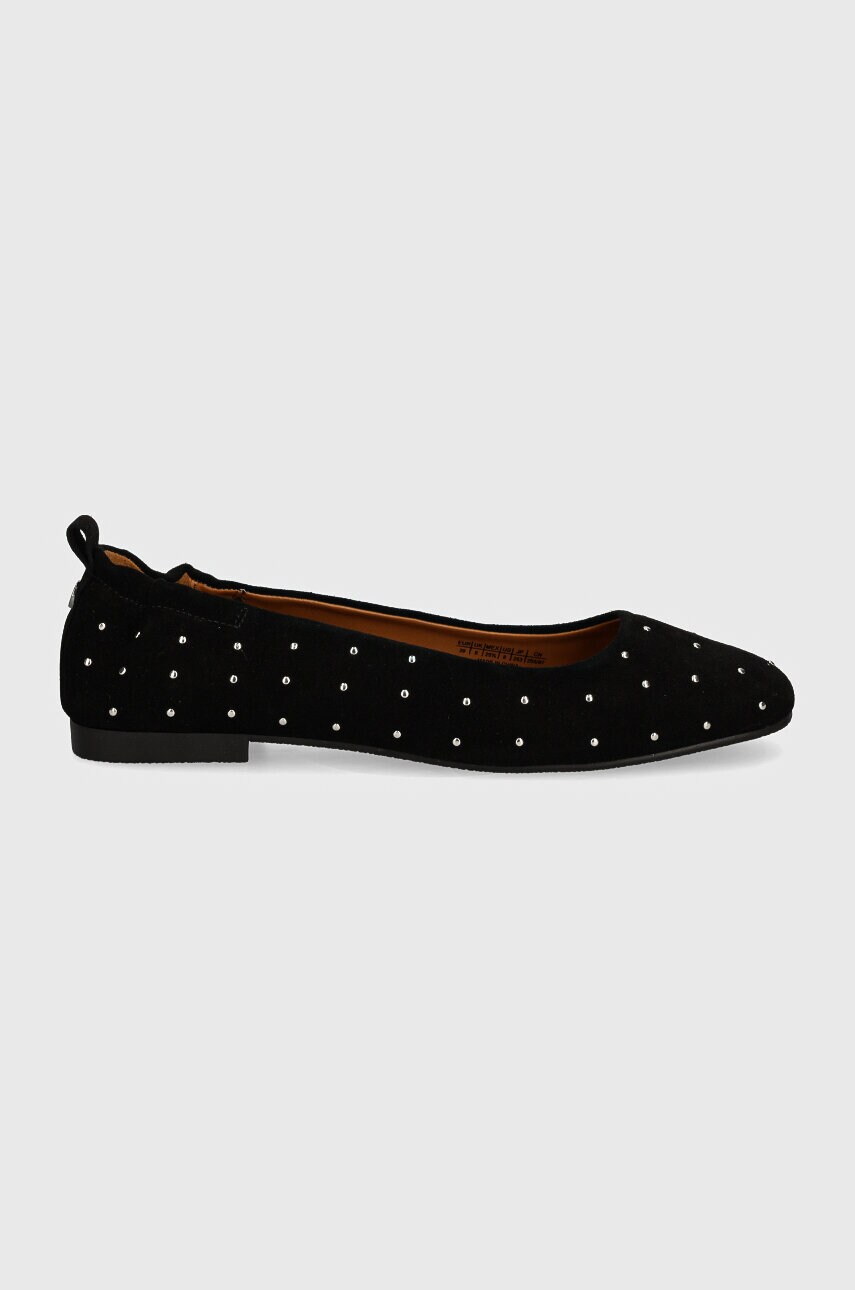 Замшеві балетки Pepe Jeans PLS10420 колір чорний  SANDIE SUEDE
