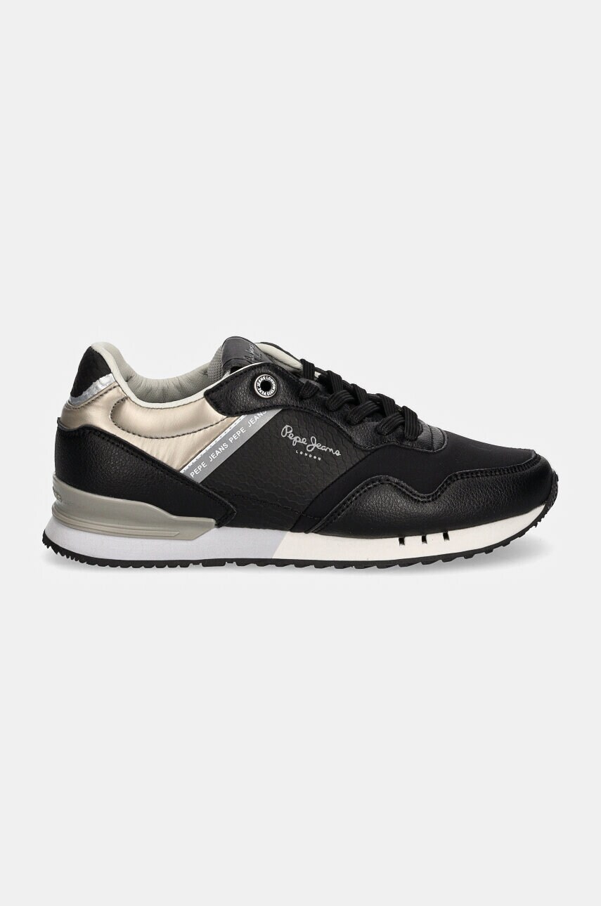 Кросівки Pepe Jeans PLS40024 колір чорний LONDON SNAKE W