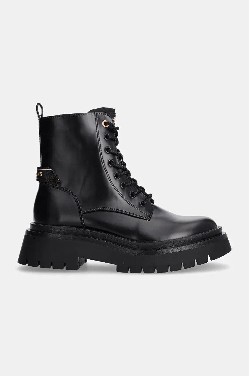 Черевики Pepe Jeans PLS50530 жіночі колір чорний на платформі злегка утеплена QUEEN HANDLER