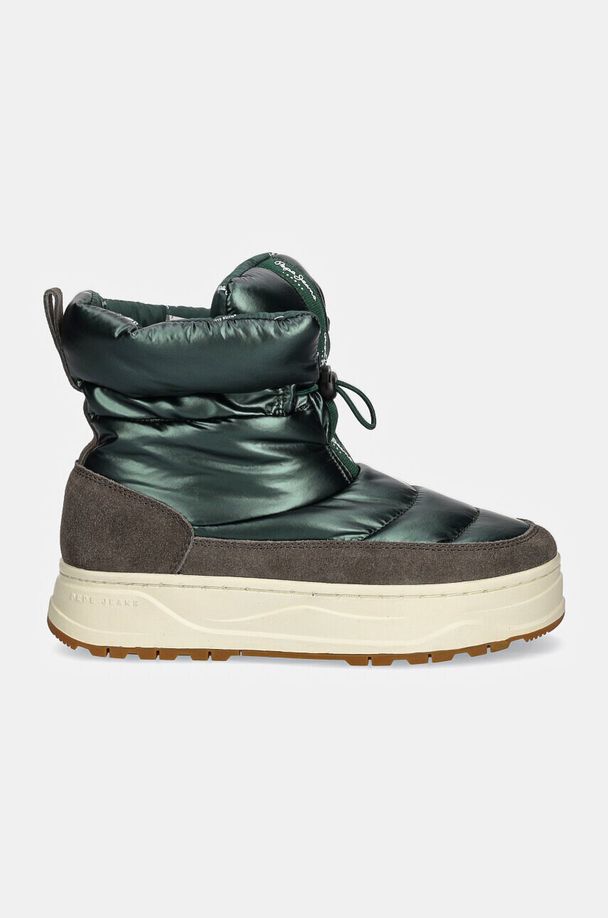 Зимові чоботи Pepe Jeans PLS50554 колір зелений KORE METALLIC W