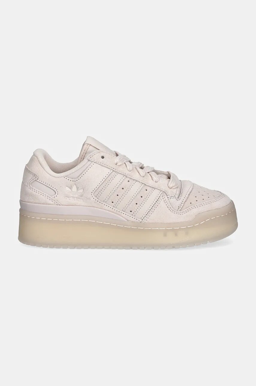 Замшеві кросівки adidas Originals Forum Bold Stripes W колір помаранчевий IF7222