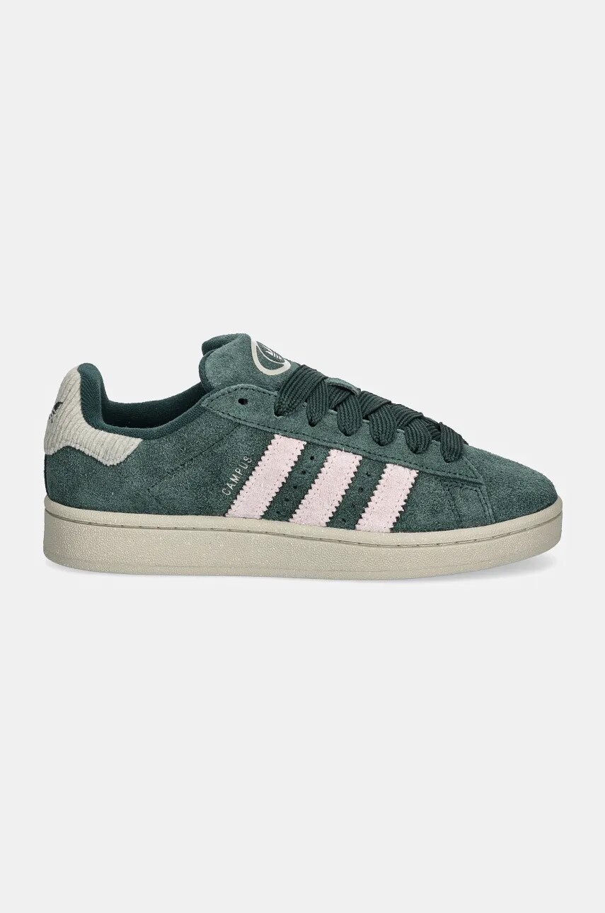 Замшеві кросівки adidas Originals Campus 00s W колір зелений IG2121