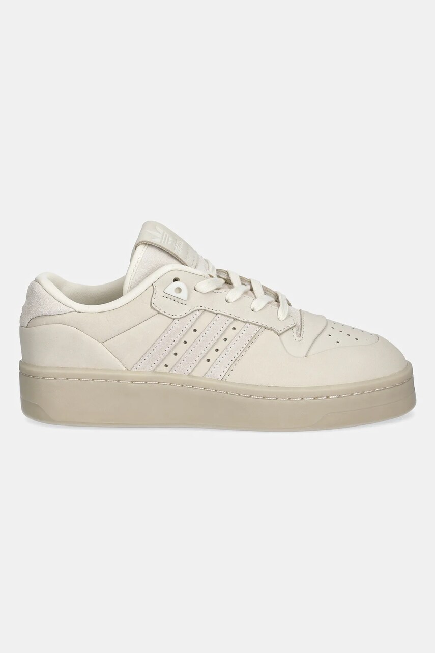 Кросівки з нубуку adidas Originals Rivalry Lux Low W колір бежевий IH0350