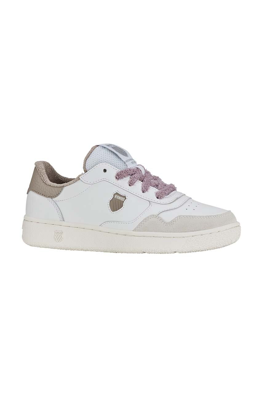 Шкіряні кросівки K-Swiss SLAMMSHIELD II колір білий 94312.116.M
