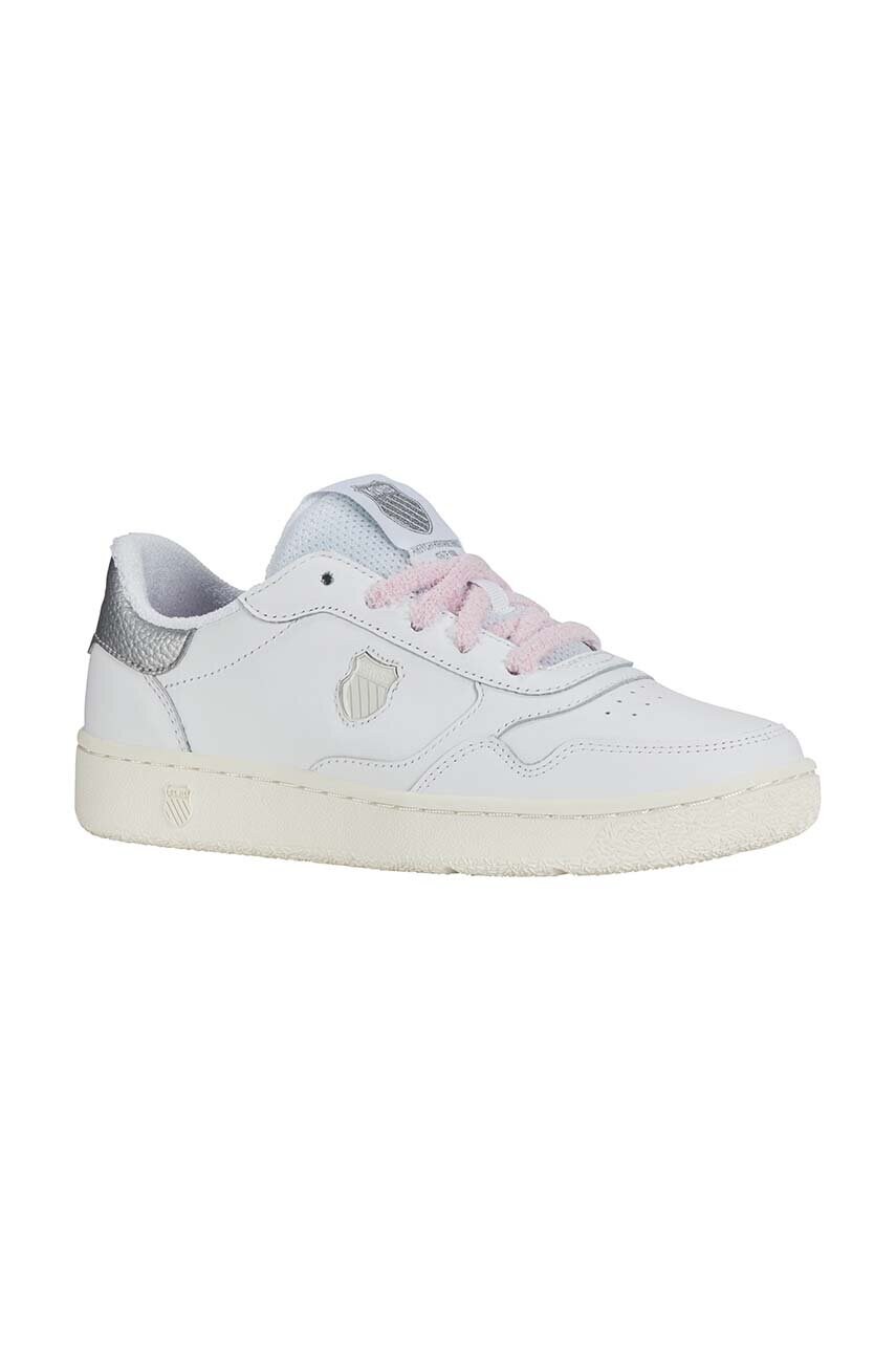 Шкіряні кросівки K-Swiss SLAMMSHIELD II колір білий 94312.147.M