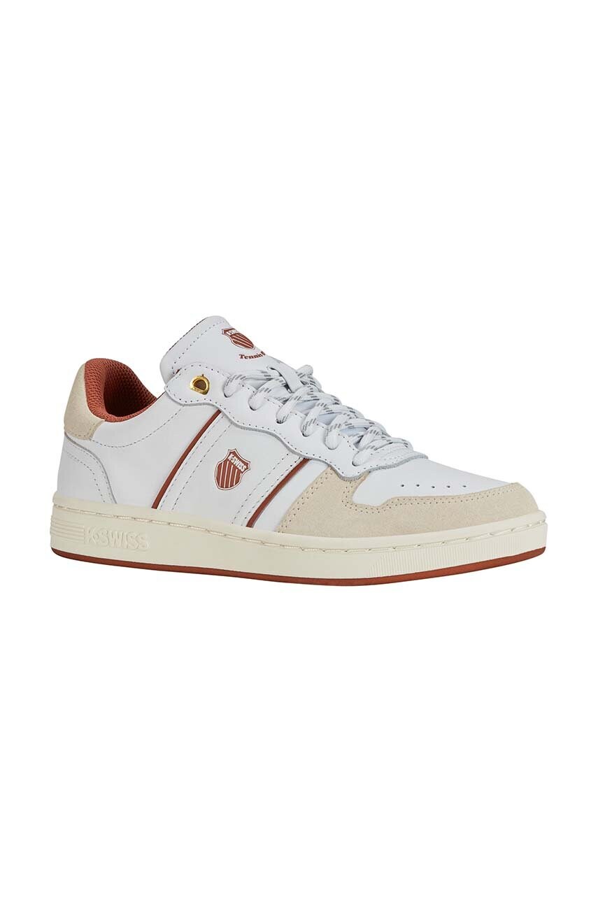 Шкіряні кросівки K-Swiss LOZAN MATCH TC колір білий 94403.132.M