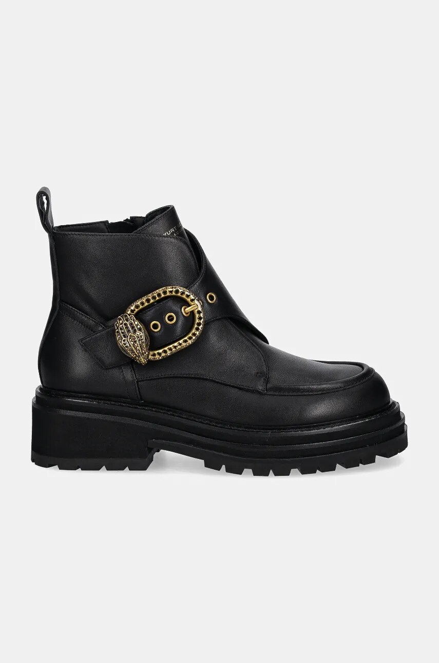 Шкіряні черевики Kurt Geiger London Mayfair Chunky Boot жіночі колір чорний на платформі 3437900109
