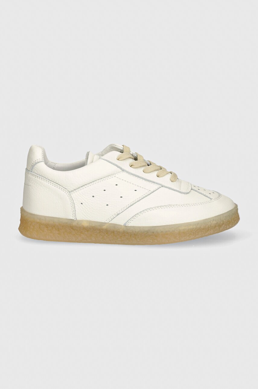 Шкіряні кросівки MM6 Maison Margiela колір білий S59WS0212.P7016