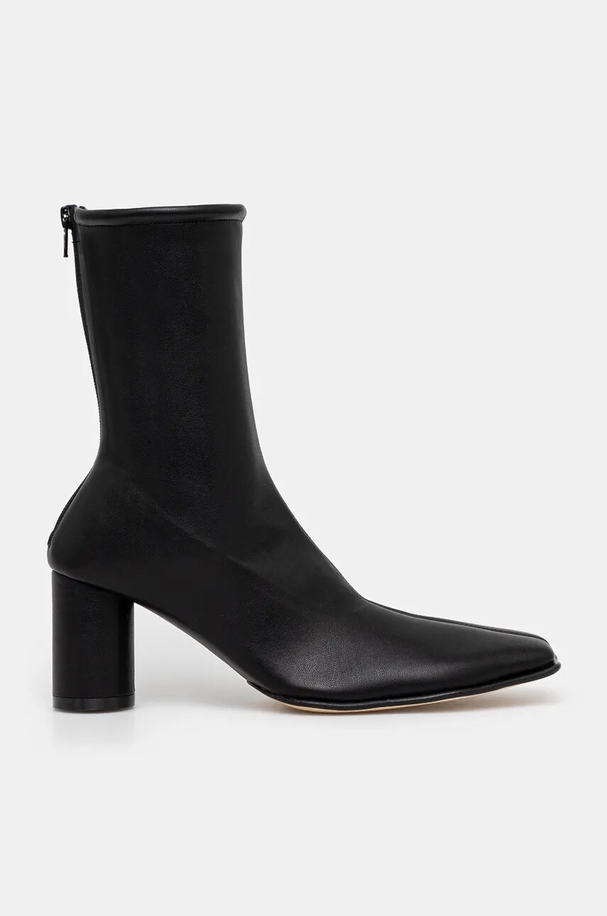 Черевики MM6 Maison Margiela жіночі колір чорний каблук блок S66WU0120.P7973
