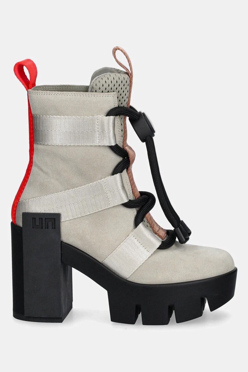 Черевики United Nude Grip Nomad Mid II жіночі колір бежевий каблук блок 1076484557