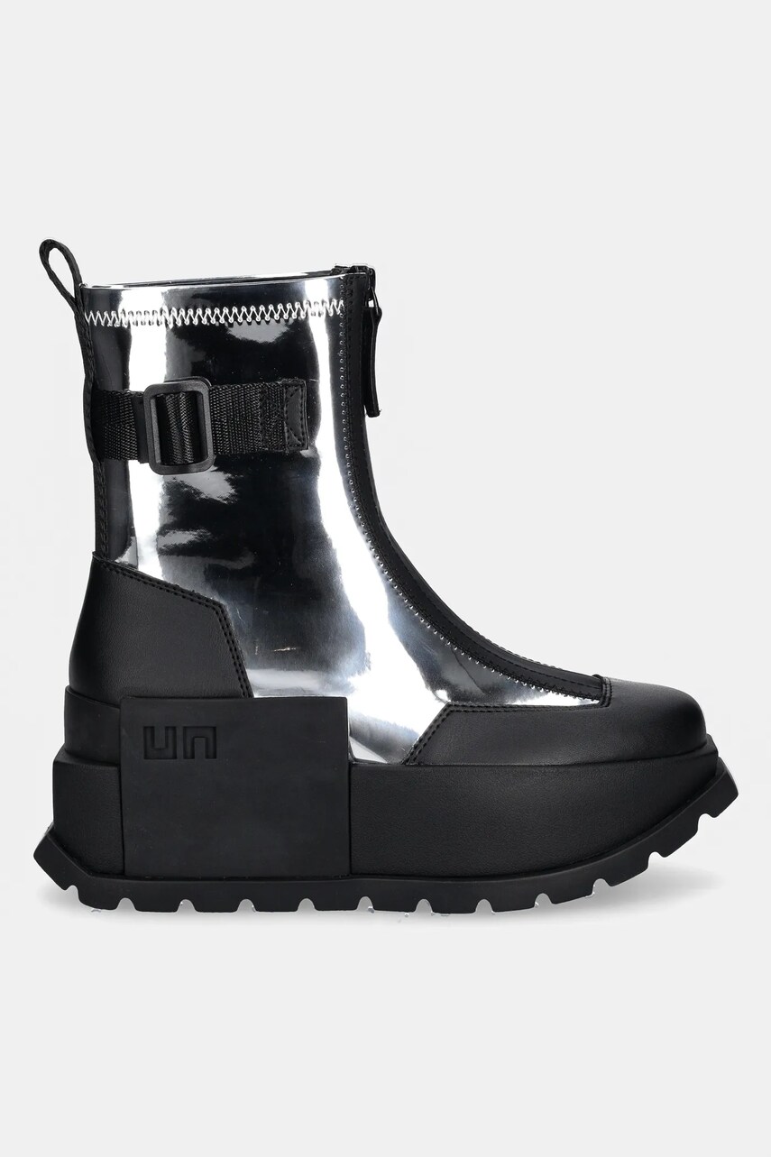Черевики United Nude Roko Bootie II жіночі колір срібний на платформі 1077714113
