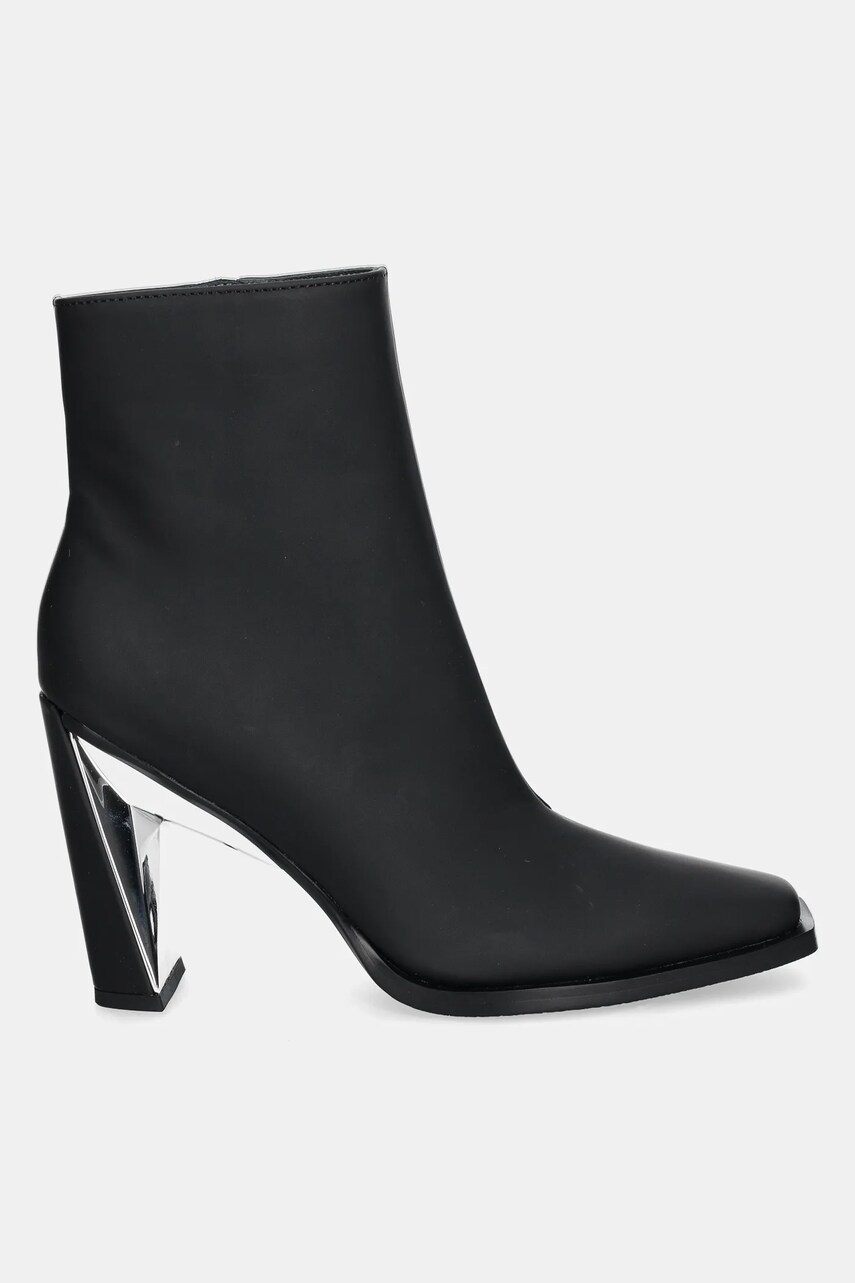 Шкіряні черевики United Nude Poly Bootie Hi жіночі колір чорний каблук блок 1086301191