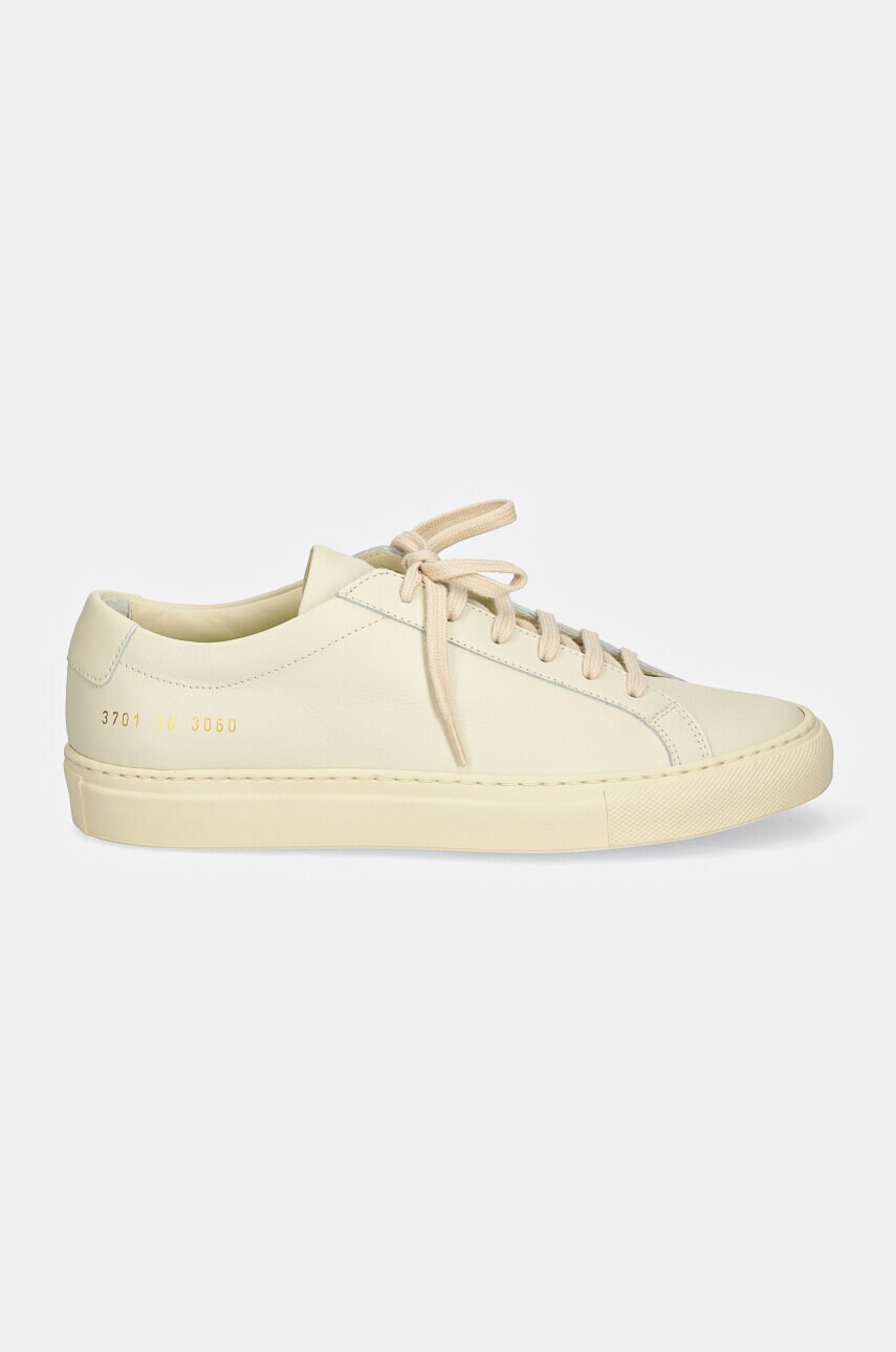 Шкіряні кросівки Common Projects Original Achilles Low колір бежевий 3701