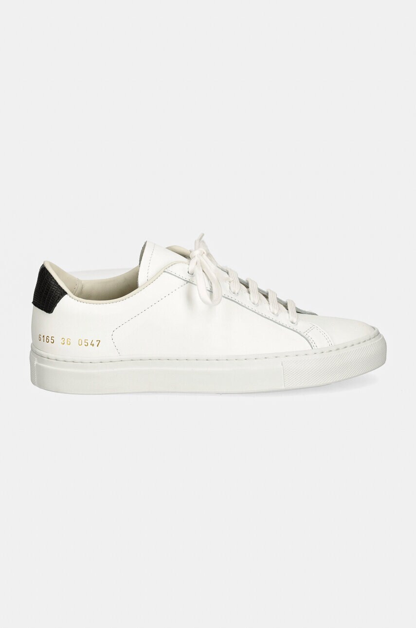 Шкіряні кросівки Common Projects Retro Classic колір білий 6165