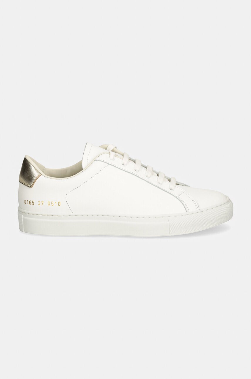 Шкіряні кросівки Common Projects Retro Classic колір білий 6165