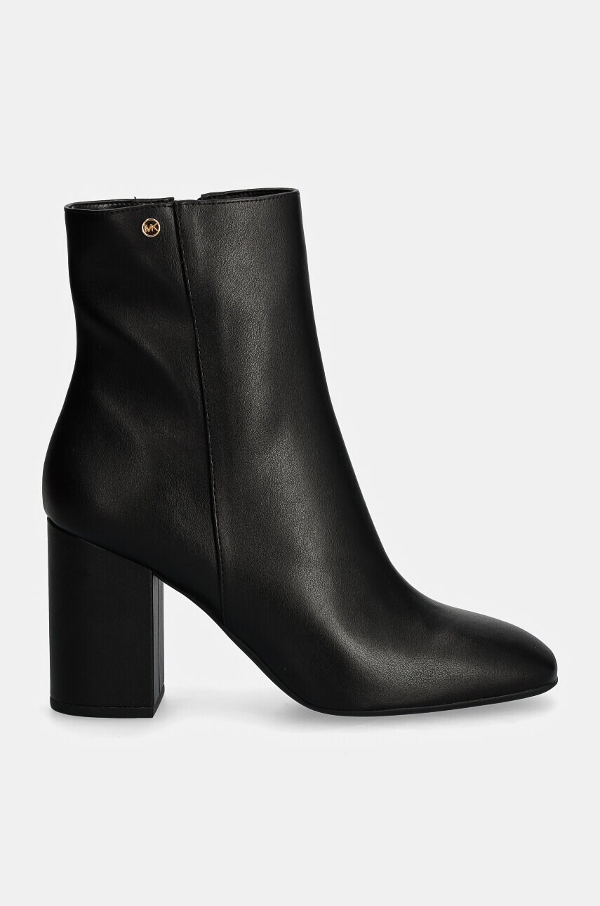 Черевики MICHAEL Michael Kors Hazel жіночі колір чорний каблук блок 40F4HZHEEL.001