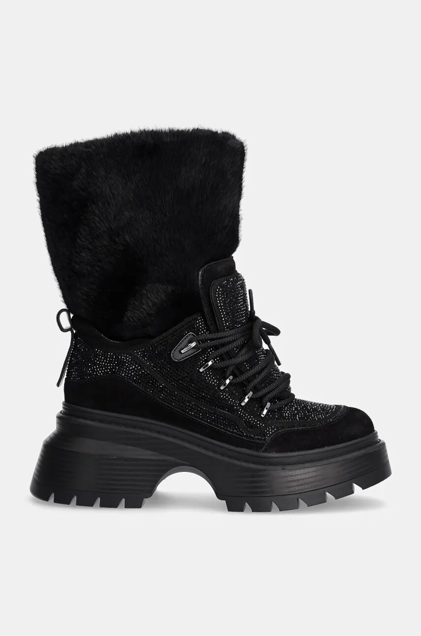 Черевики MICHAEL Michael Kors Shiloh жіночі колір чорний на платформі 40F4SSFB5S.001