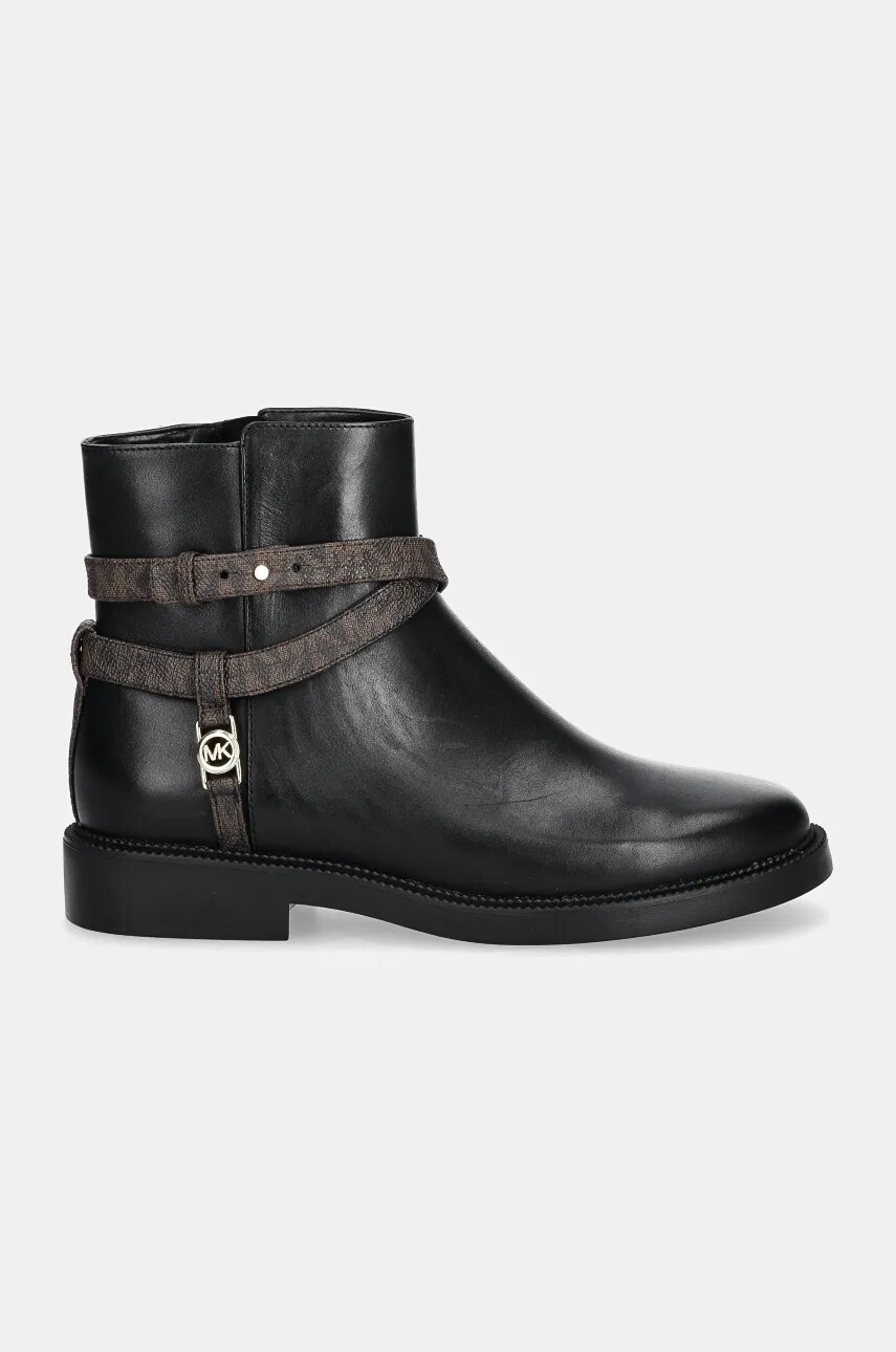Черевики MICHAEL Michael Kors Abigail жіночі колір чорний на плоскому ходу 40F4ABME7L.007
