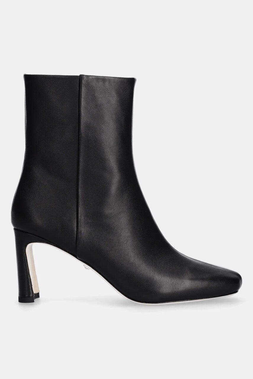 Шкіряні черевики Marciano Guess BOOTIE EMBELLISHMENT жіночі колір чорний каблук блок 4BGZ27 7103A