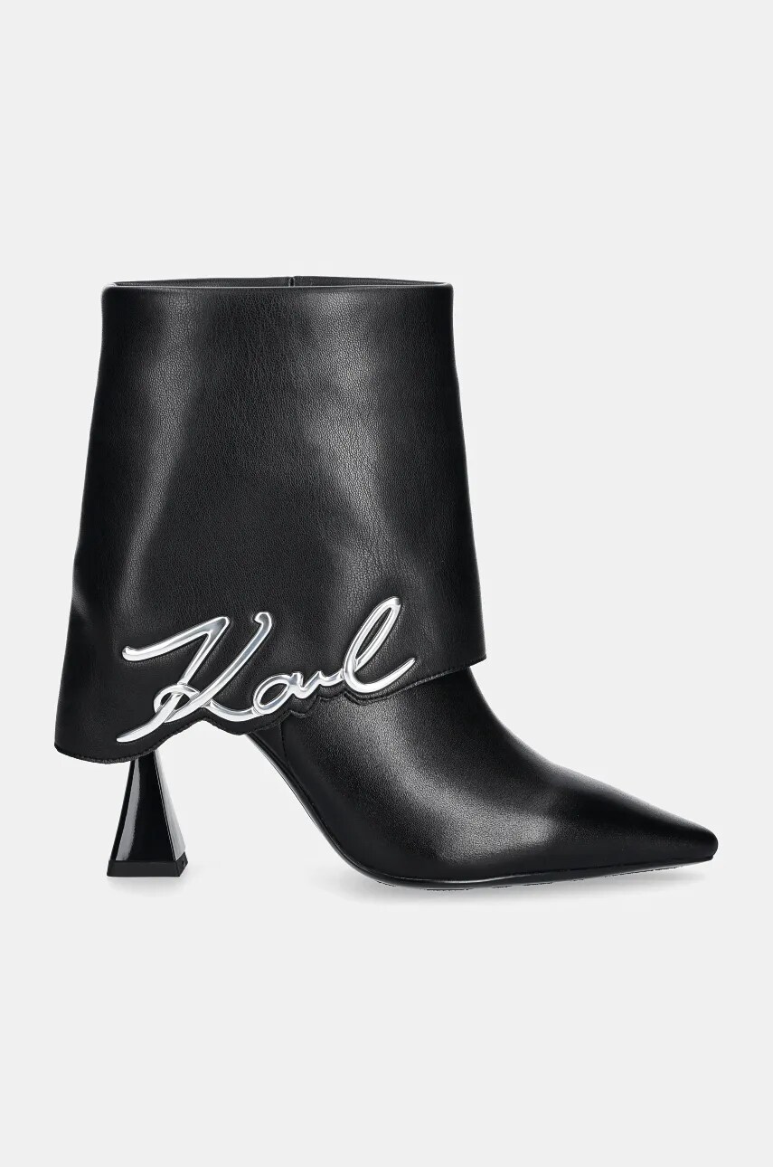 Черевики Karl Lagerfeld DEBUT II жіночі колір чорний на шпильці KL32044A