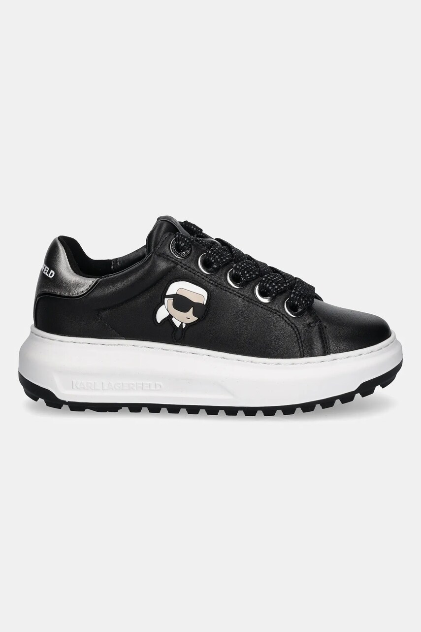 Шкіряні кросівки Karl Lagerfeld KAPRI колір чорний KL67530
