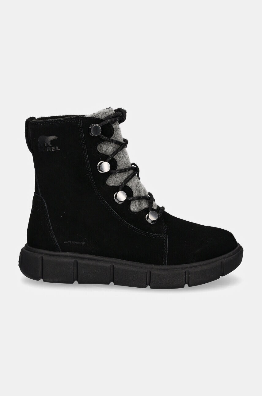 Черевики Sorel SOREL EXPLORER III JOAN жіночі колір чорний на плоскому ходу утеплене 2077951011