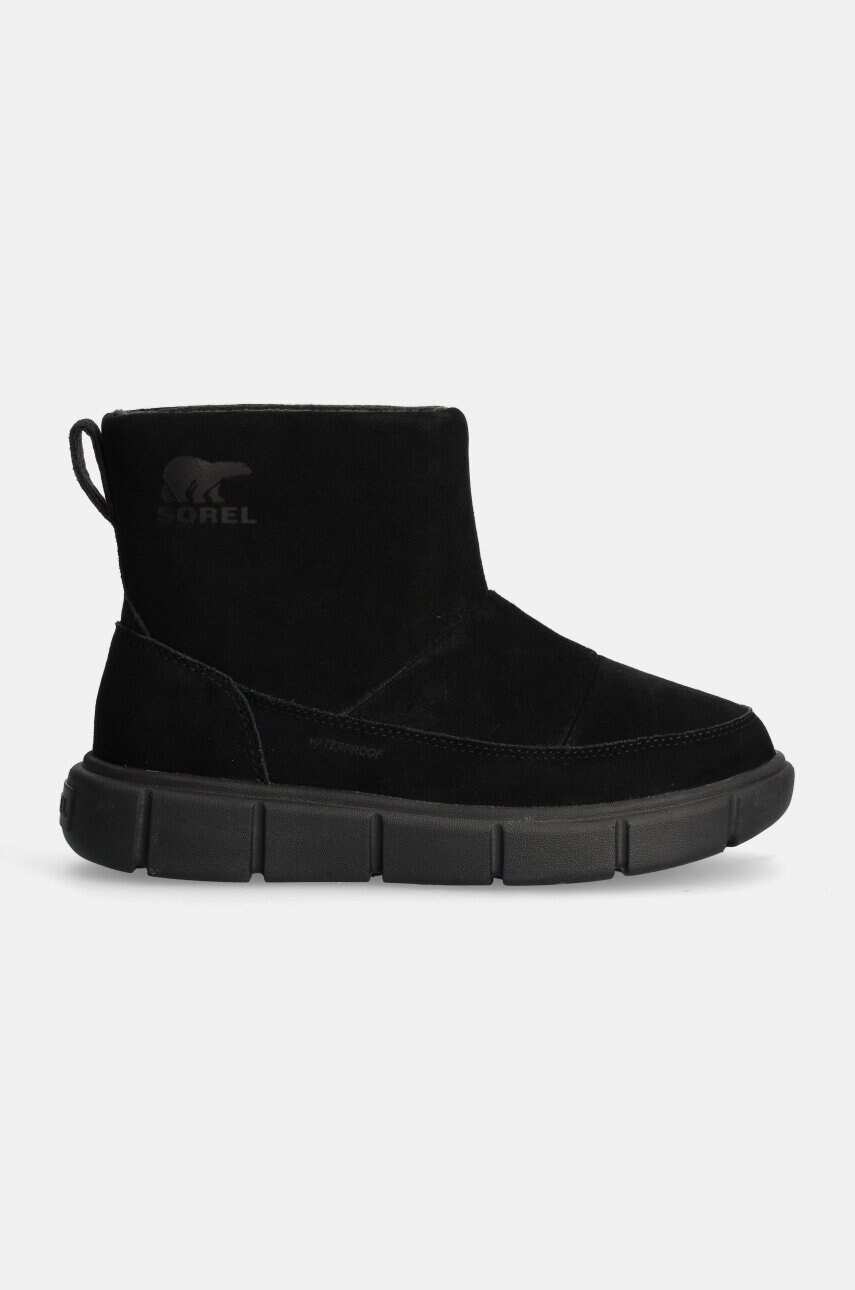 Замшеві чоботи Sorel SOREL EXPLORER III SLIP колір чорний 2077971010