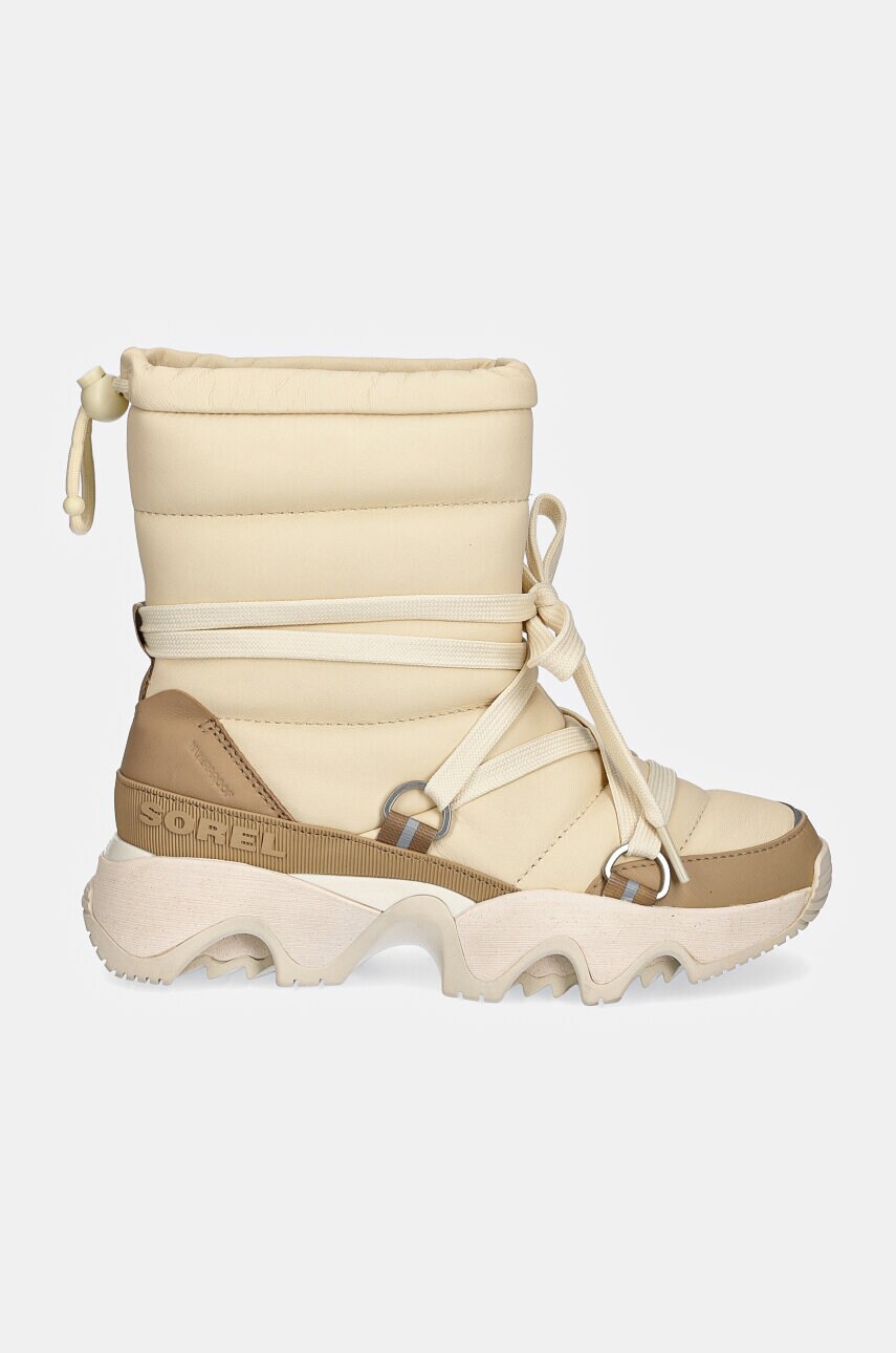 Шкіряні чоботи Sorel KINETIC IMPACT NXT BOOT колір бежевий 2082531292