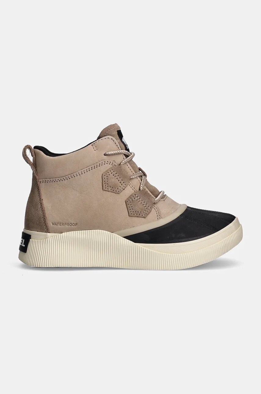 Черевики з нубуку Sorel OUT N ABOUT IV CLASSIC W колір бежевий на плоскому ходу 2088161264