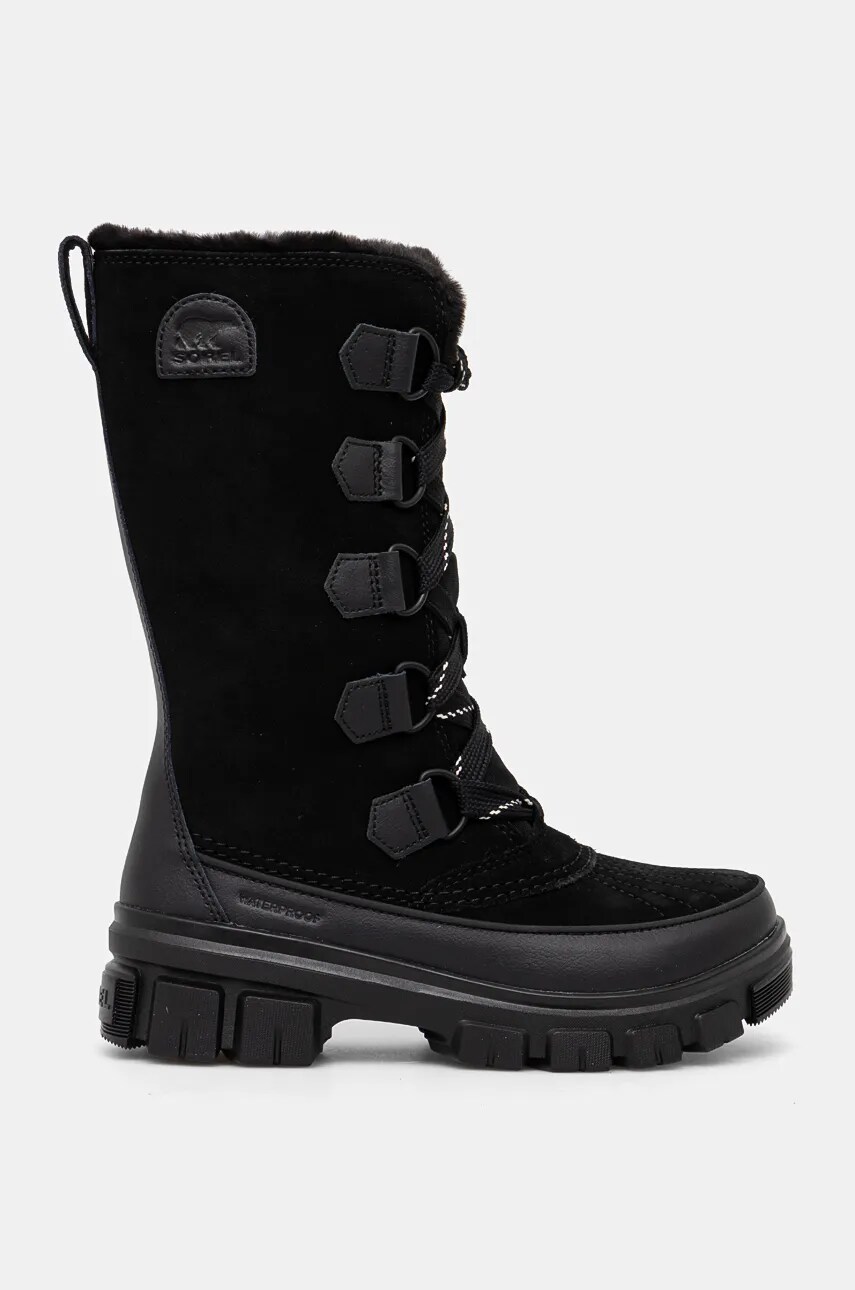 Шкіряні чоботи Sorel TORINO V TALL WP OUTDRY колір чорний 2106691010