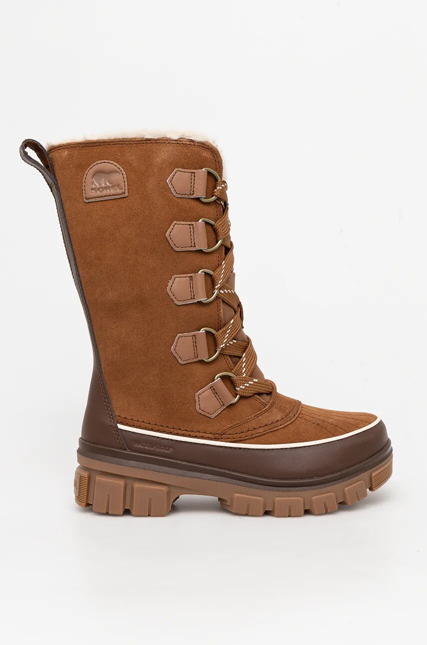Зимові чоботи Sorel TORINO V TALL WP OUTDRY колір коричневий 2106691242