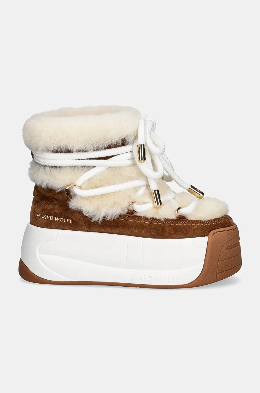 Зимові чоботи Naked Wolfe Darling колір коричневий Darling Tan Cow Suede