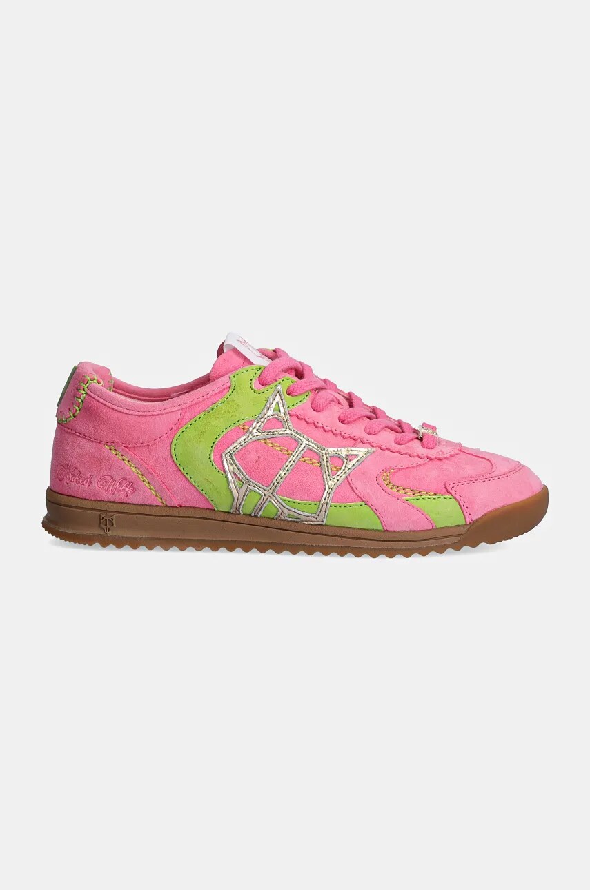 Замшеві кросівки Naked Wolfe Exposure колір рожевий Exposure Kid Suede Pink