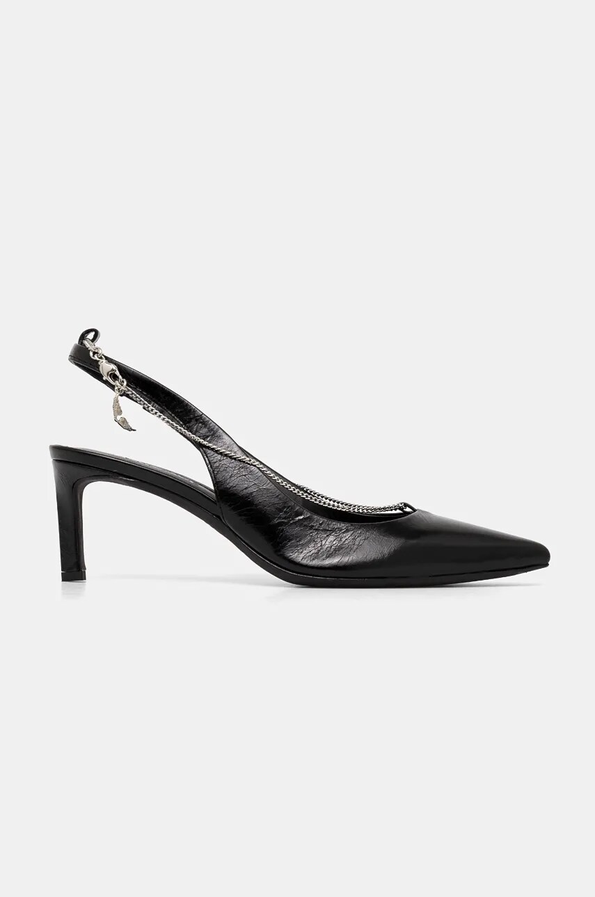 Шкіряні туфлі ZADIG&VOLTAIRE First Night колір чорний SWCT00874