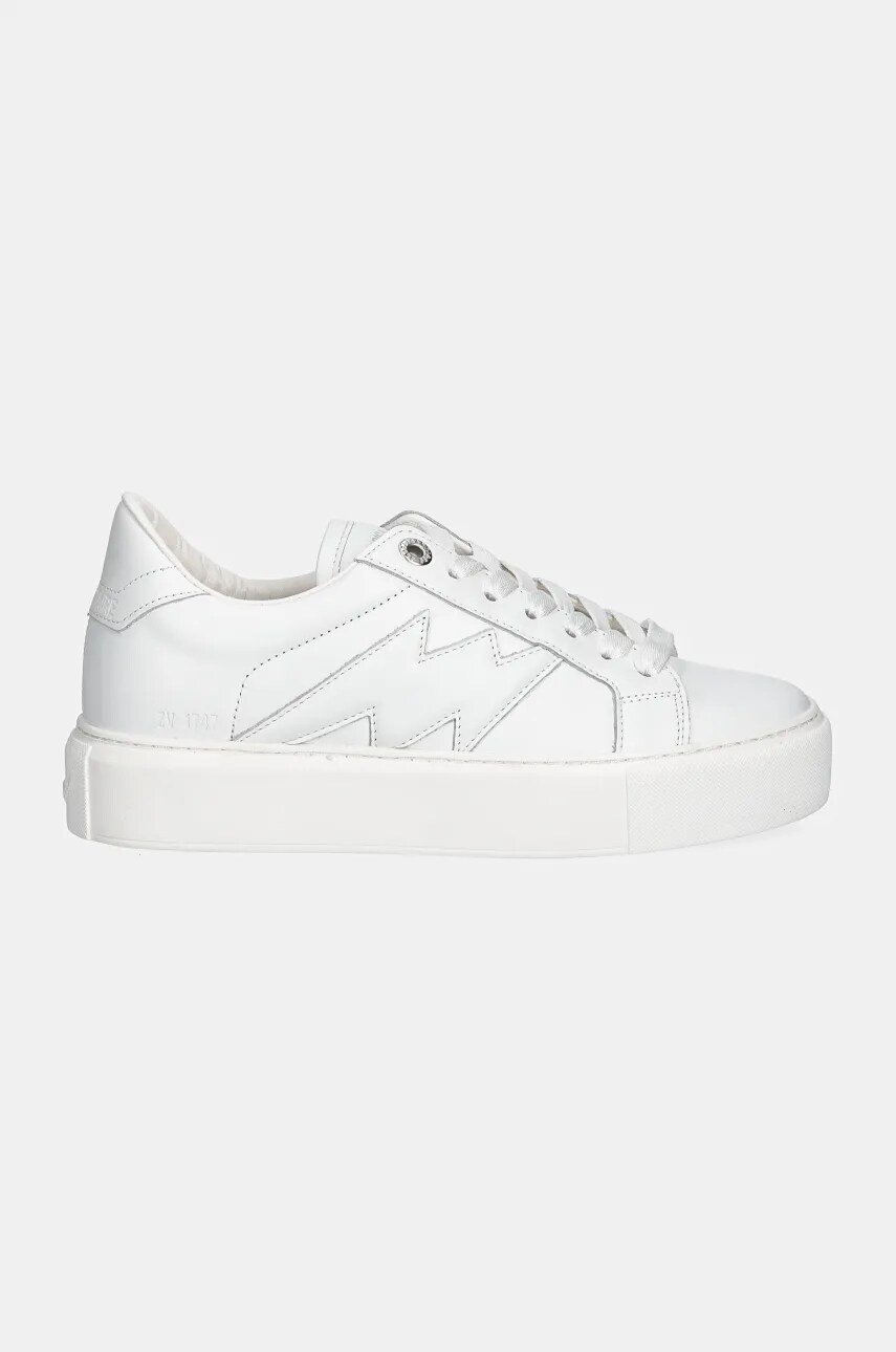 Шкіряні кросівки ZADIG&VOLTAIRE La Flash колір білий SWSN00426