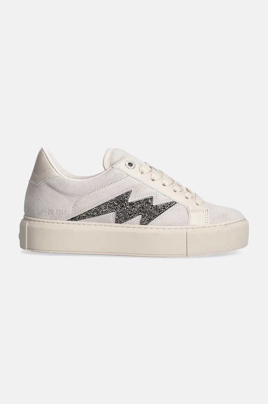 Замшеві кросівки ZADIG&VOLTAIRE La Flash колір бежевий SWSN00488