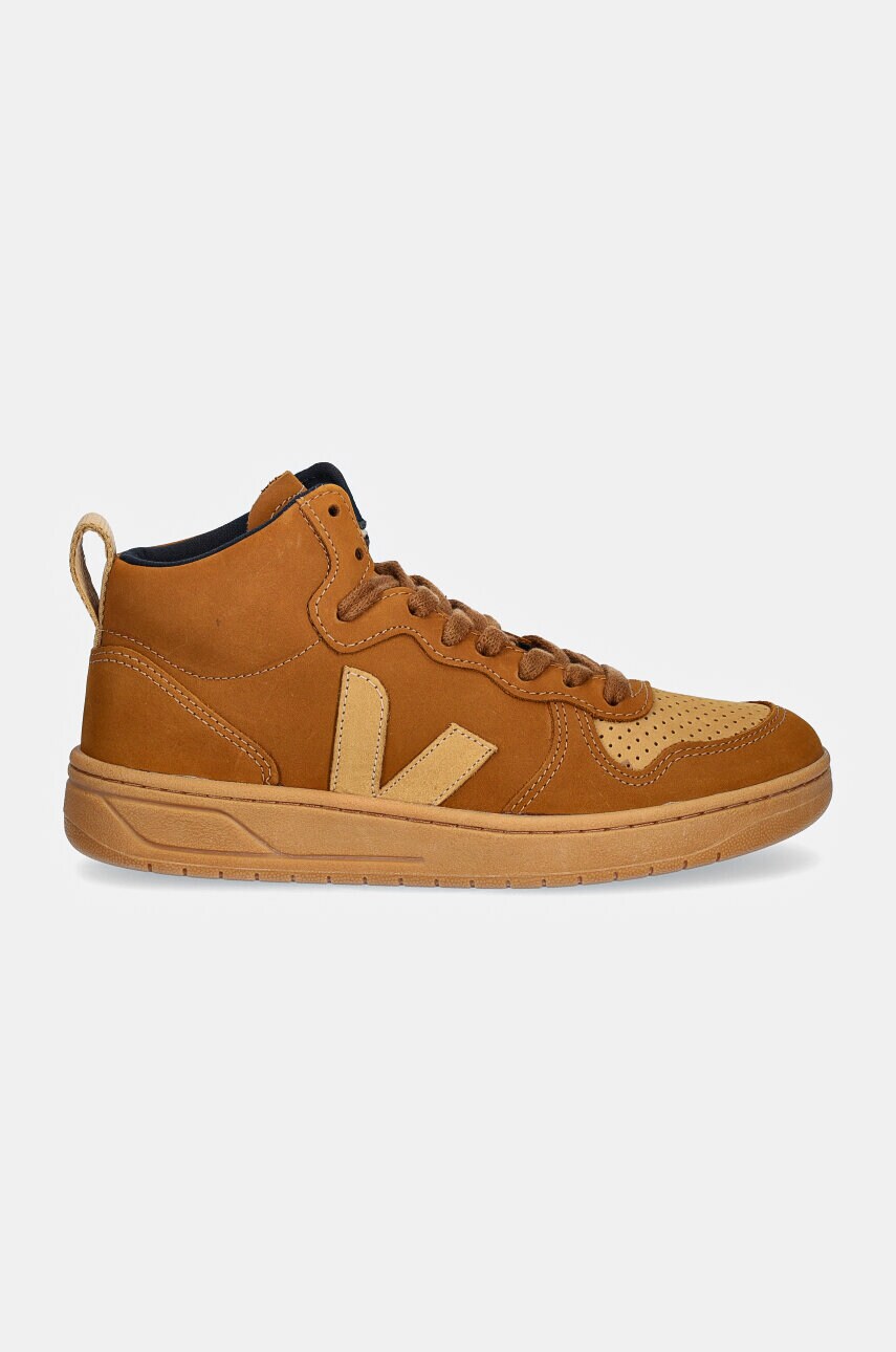 Замшеві кросівки Veja V-15 Nubuck колір коричневий
