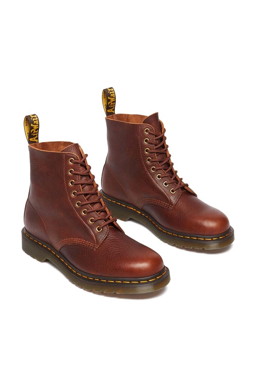 Шкіряні черевики Dr. Martens 1460 Pascal Ambassador жіночі колір коричневий на плоскому ходу DM31976253