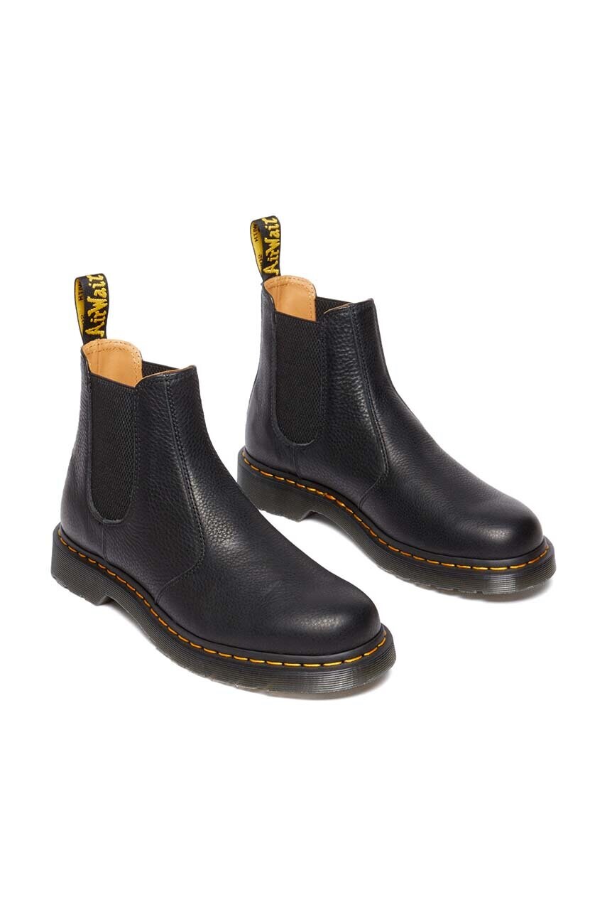 Шкіряні черевики Dr. Martens 2976 Ambassador колір чорний на плоскому ходу DM31989001