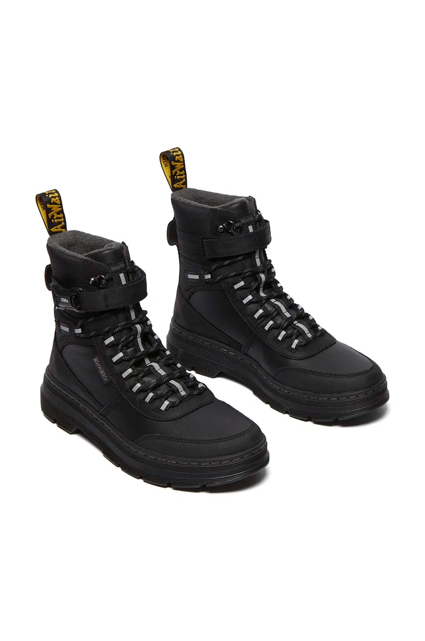 Черевики Dr. Martens Combs Tech WX жіночі колір чорний на плоскому ходу утеплене DM32103001