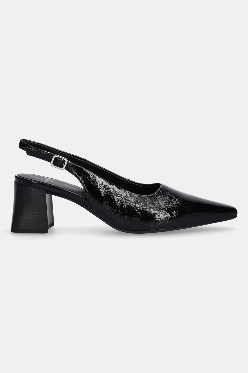 Шкіряні туфлі Vagabond Shoemakers ALTEA колір чорний каблук блок відкрита п'ята 5740-460-20