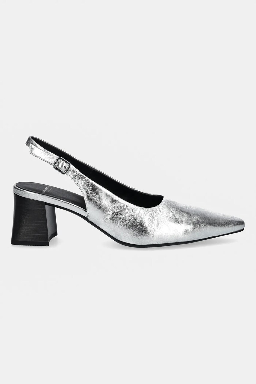 Шкіряні туфлі Vagabond Shoemakers ALTEA колір срібний каблук блок 5740-483-79