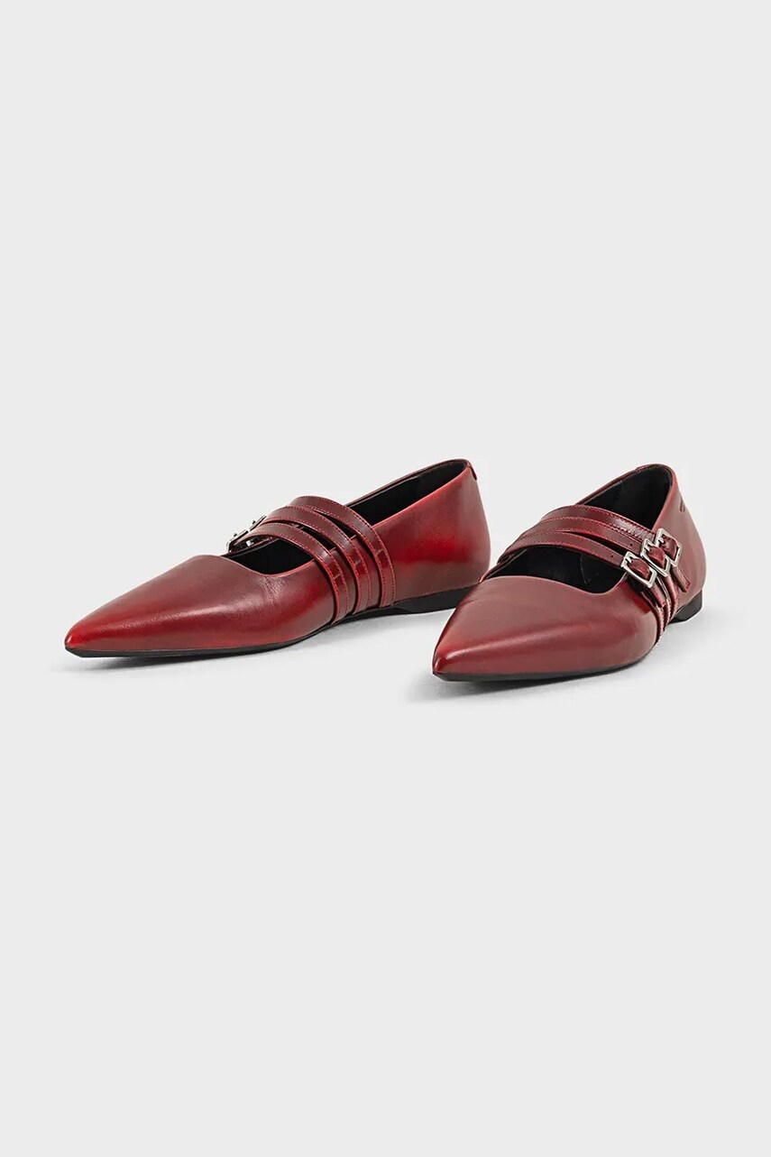 Шкіряні балетки Vagabond Shoemakers HERMINE колір червоний  5833-218-47