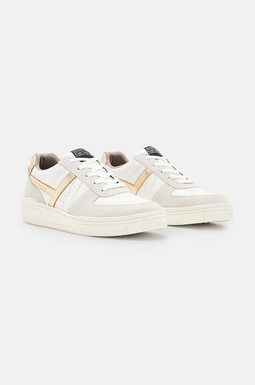 Шкіряні кросівки AllSaints Vix Suede Sneaker колір білий W125FB